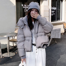 2025冬新款韩版短款羽绒服女设计感时尚拼接潮流加厚白鸭绒外套潮