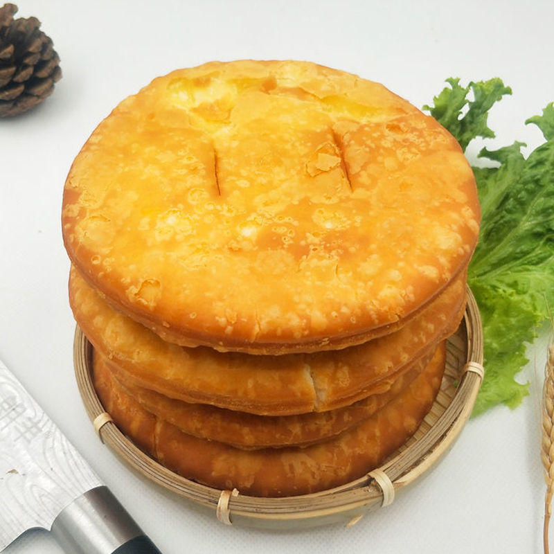 甘肃特产老式庄浪老面家乡大油饼平凉地方特色小吃美食油酥饼糕点