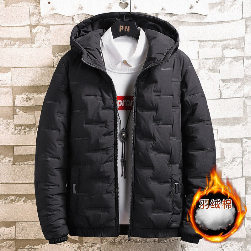 Men's Cotton-Padded Coat Winter Foreign Trade Coat 2023 New Men's Fashion Wear Short Padded down Jacket Cotton-Padded Jacket in Stock