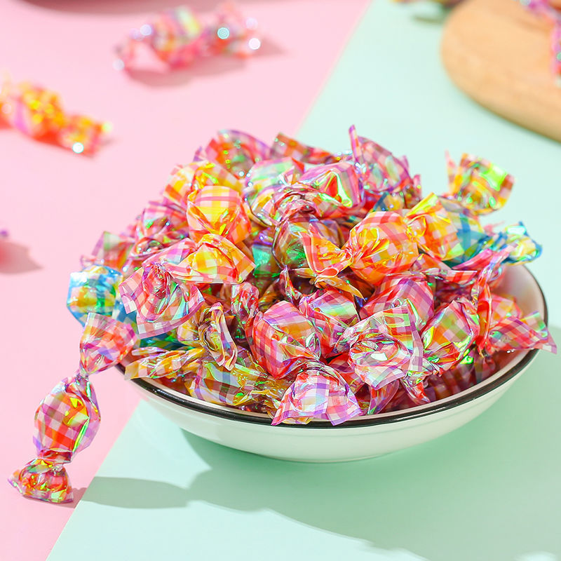 千纸鹤水果硬糖水果糖批发糖网红彩纸糖儿童高颜值糖果独立包装厂