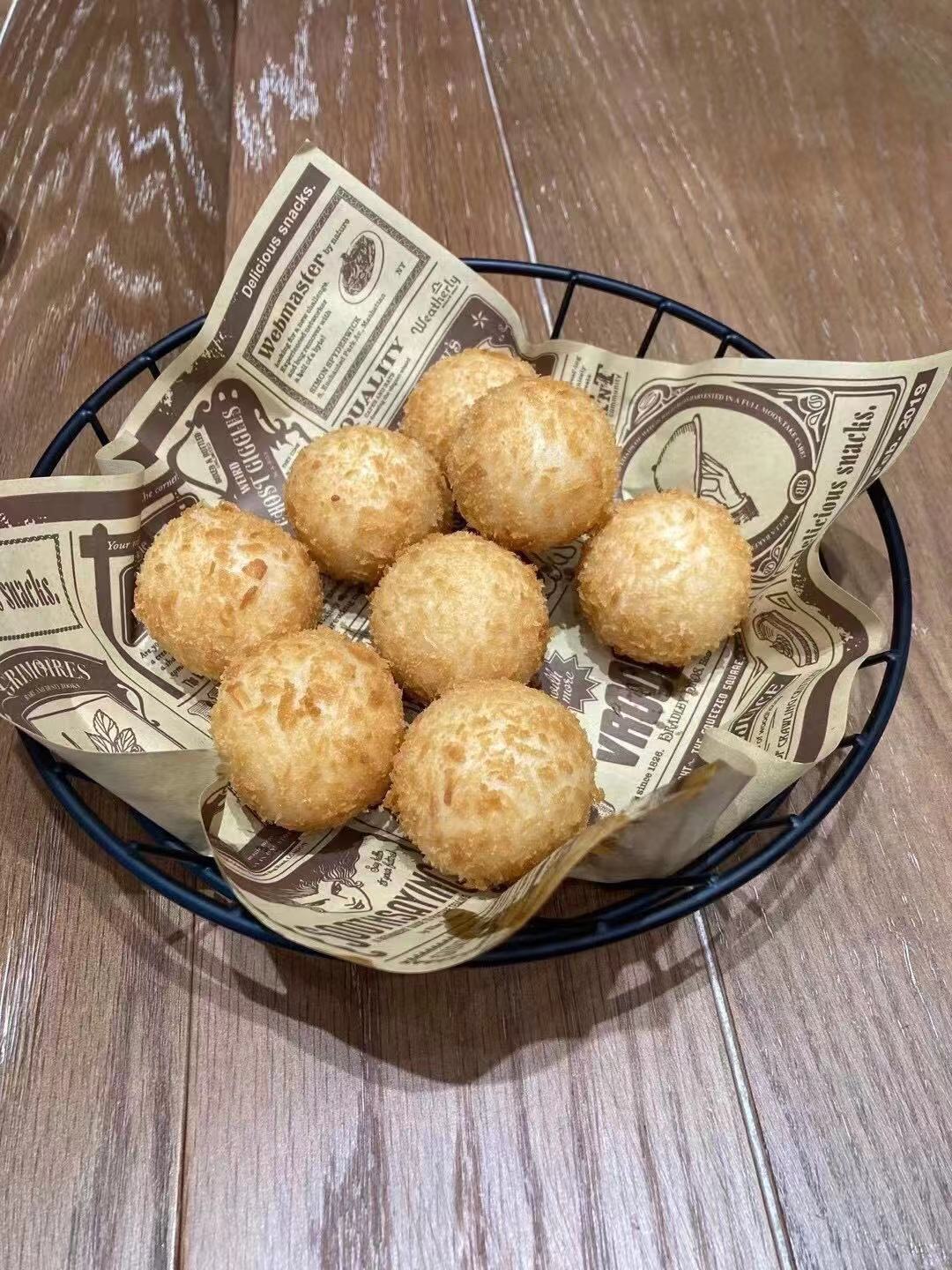 猫山王榴莲球黄金炸榴莲榴莲丸点心面包店糕点-阿里巴巴