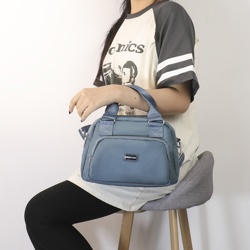 New Single Shoulder Bag One-Piece Delivery Cross-Border Large Capacity Nylon Cloth Bag Fashion Simple All-Match out Messenger Bag Fashion