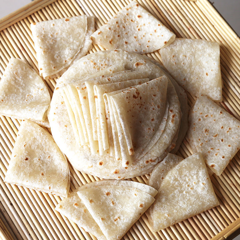 北京烤鸭手工饼皮荷叶饼烤鸭专用饼卷饼京酱肉丝薄饼直径16厘米