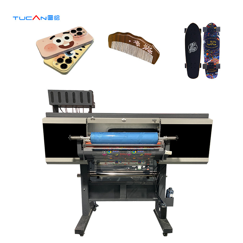 图绘uv水晶标打印机标贴打印双xp600喷头uv dtf printer 免费安装