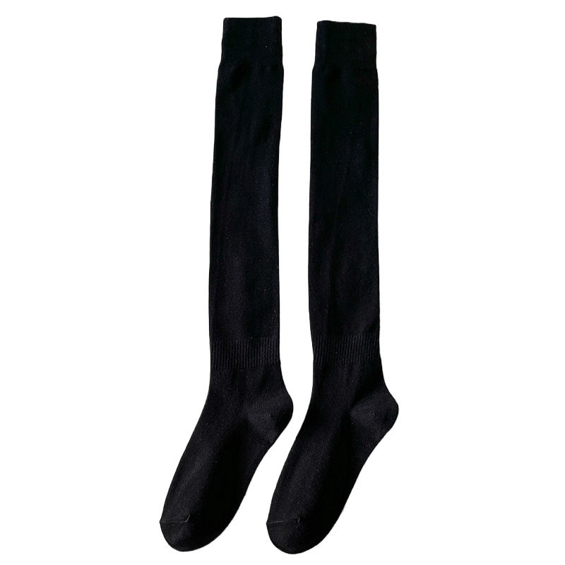 Socks New Jk Point Twisted Spring, Autumn and Summer Cotton Socks Women's over the Knee Stockings Knee-High Calf Slimming Socks Wholesale