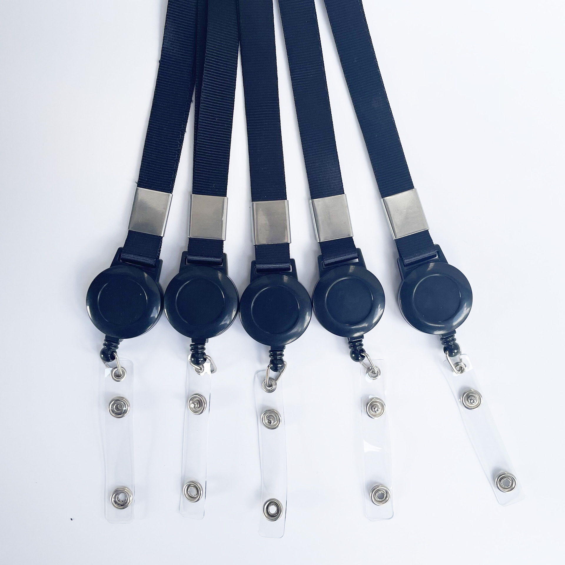 伸缩扣胸卡工牌套吊绳工作证件挂绳工作牌易拉扣挂绳厂牌绳拉线器