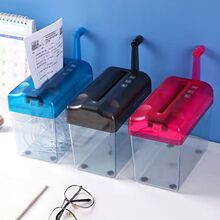 手动碎纸机办公迷你家用手动小型纸张碎纸工具手摇粉碎纸碎纸机