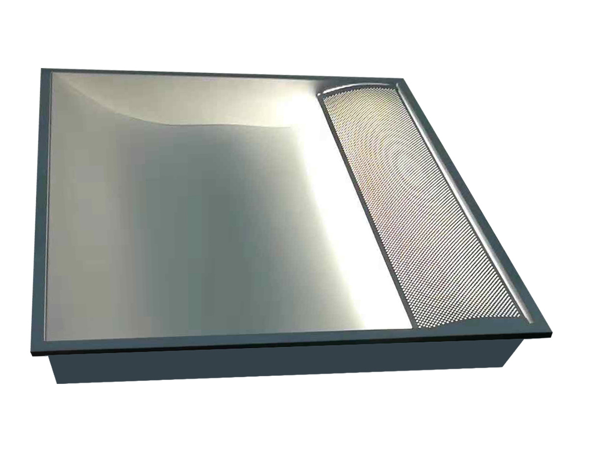 定制格栅灯盘 二次反射防眩光ugr19弧形罩非标t8格栅灯太空灯盘