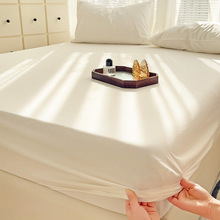 加厚水洗棉床笠单件防滑床笠罩床垫保护罩全包纯色防尘罩套三件套