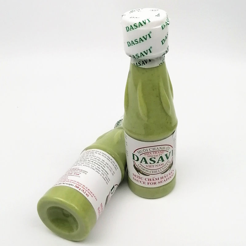越南进口dasavi青辣椒酱260g青色是拉差柠檬青椒酱蘸肉海鲜鸡排酱