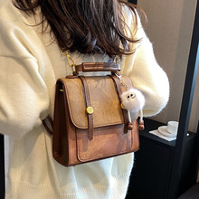 小众设计包包2023新款双肩包女复古手提书包韩版休闲外出旅行背包