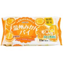 日本进口三立限定橘子蛋挞酥温州蜜桔夹心派果酱 饼干10枚入