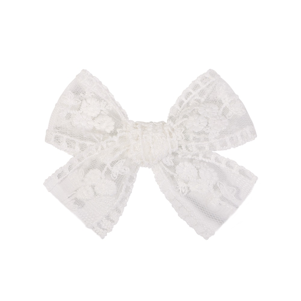 2932 Amazon Handmade Children's Bow Barrettes Full Bag Clip Lace Embroidery Princess Hair Accessories Baby Headdress