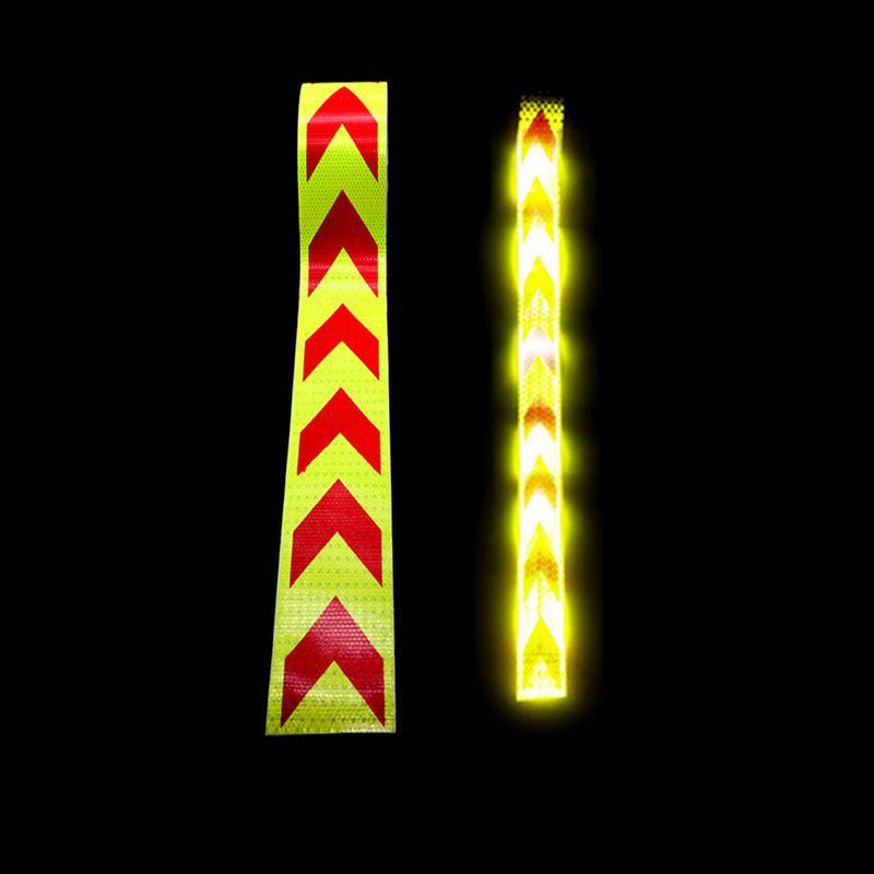 Reflective Warning Tape Arrow Reflective Sticker Directional Signs Truck Bumper Reflective Stripe Floor Vision Logo Sticker Zhejiang