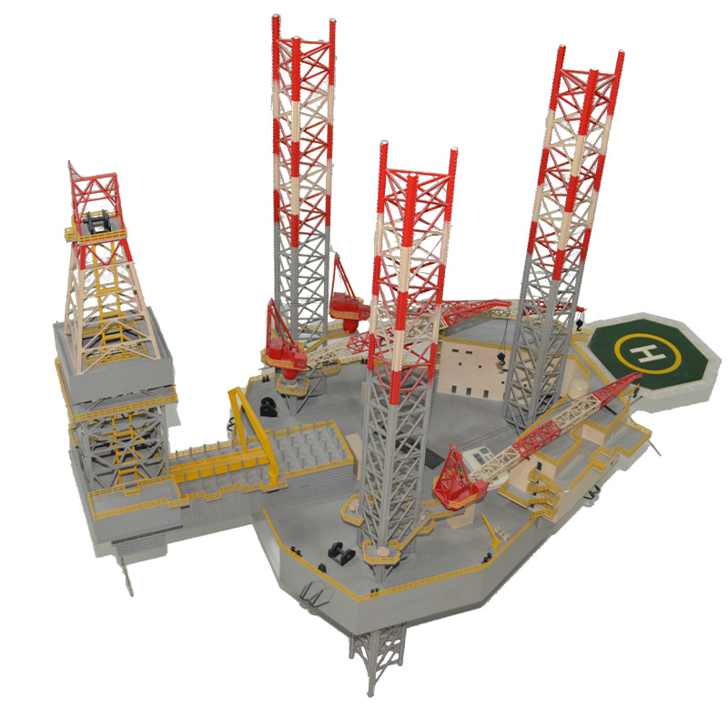 Offshore Oil Drilling Platform Sand Table Model Oil Extraction Platform Drilling Oil Equipment Model Oil Tanker Model