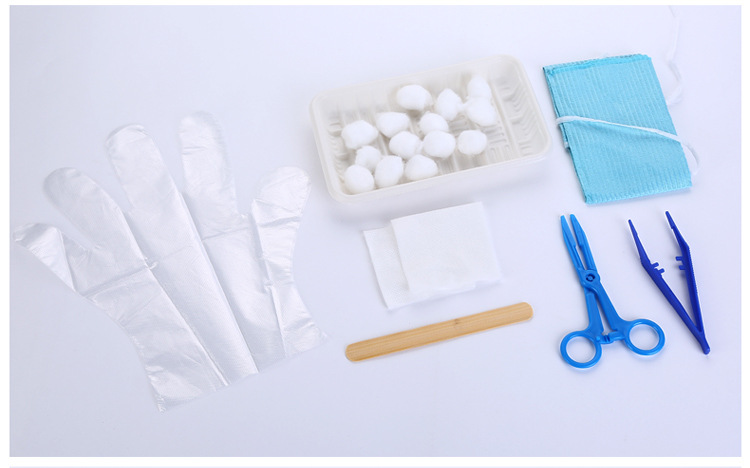 一次性口腔护理包医用口腔包 牙科检查托盘教学器械盒护理型 工具