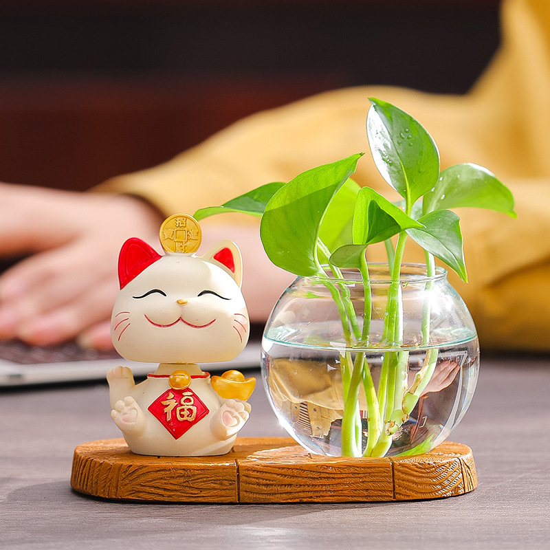 招财猫家用摆件新年创意家居装饰品客厅办公室桌面小摆设乔迁礼物