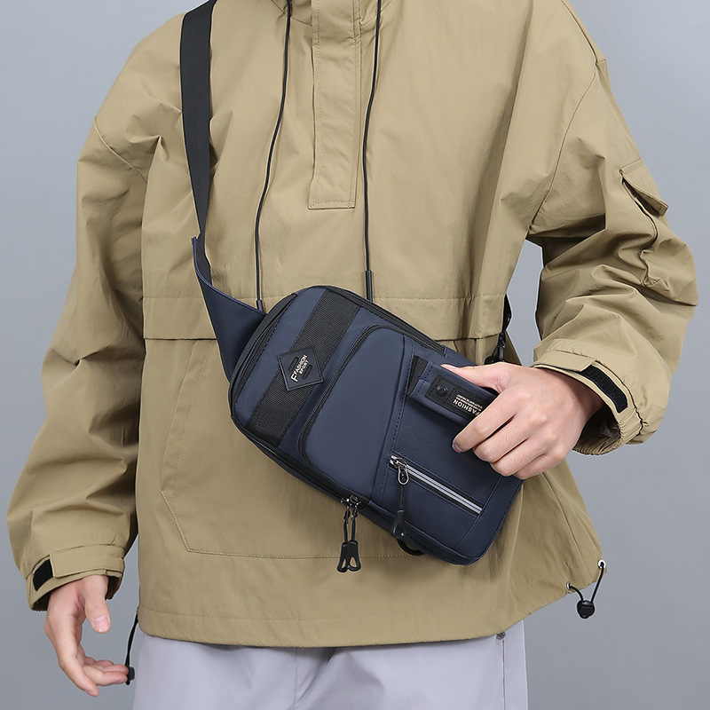 Fashion Casual Chest Bag 2024 New All-Match Portable Small Shoulder Bag Student Trendy Simple Shoulder Messenger Bag Wholesale