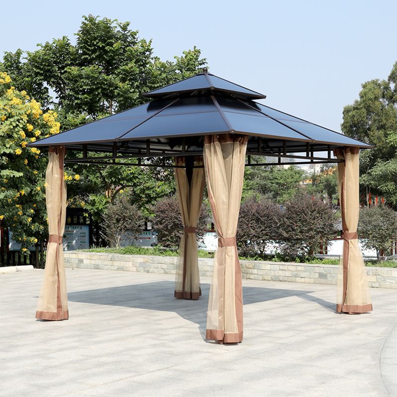 户外凉亭花园庭院别墅帐篷四角亭农家乐工地茶水亭阳光板室外亭子