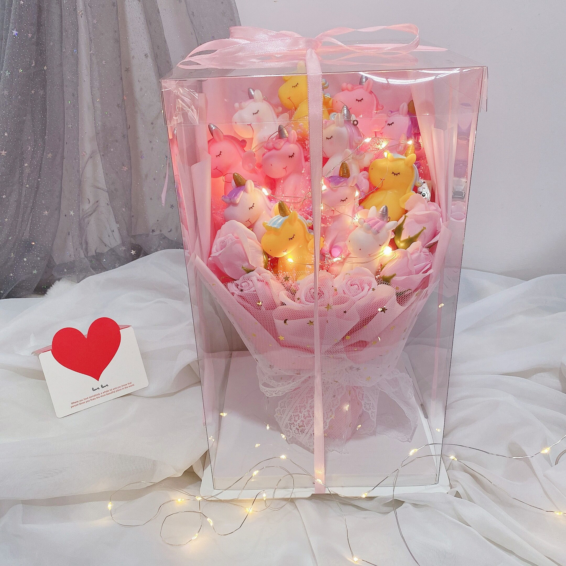 独角兽卡通公仔花束送女友小女孩子生日礼物情人节礼品