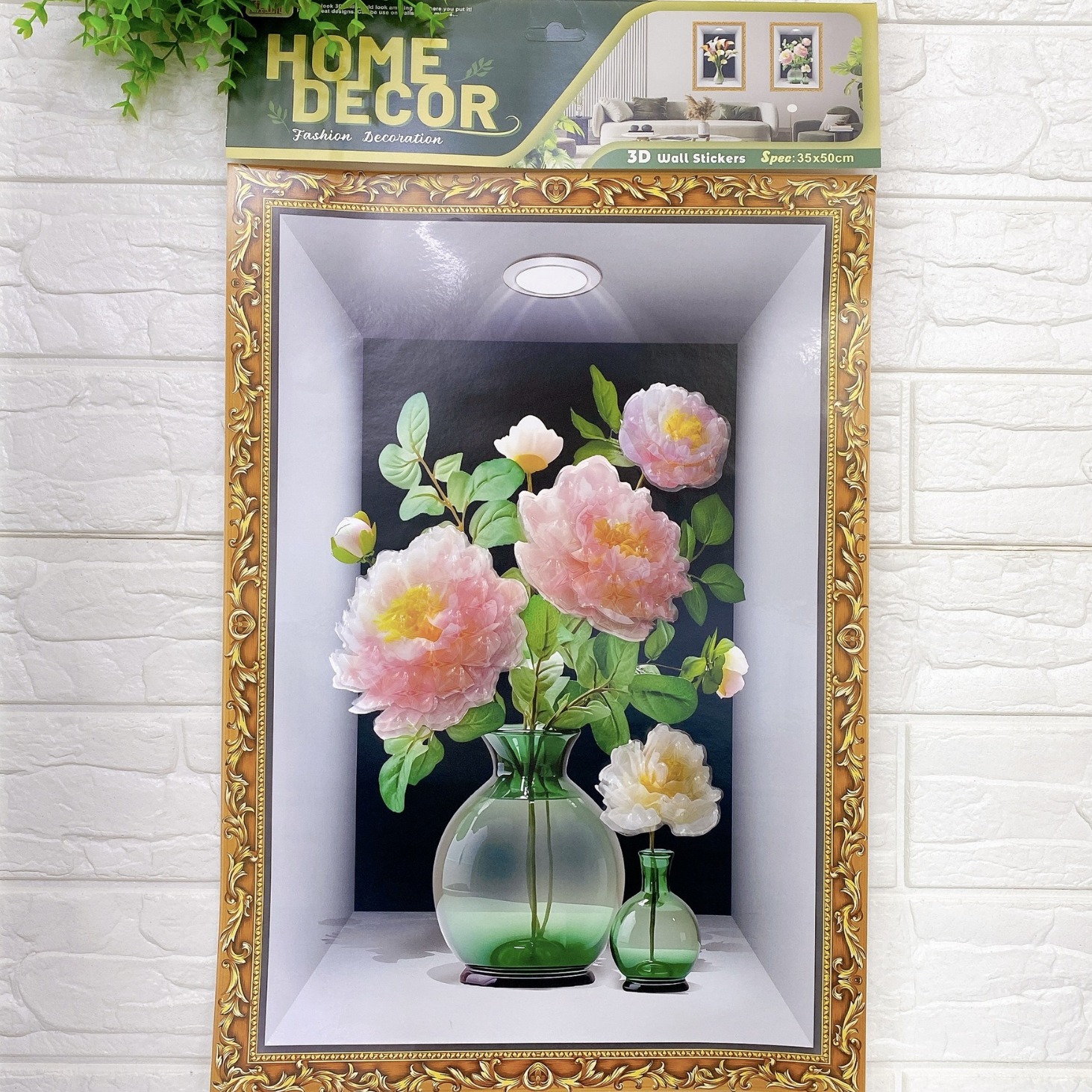 Vase Photo Frame Decorative Furniture Wall Stickers Pvc Vase Living Room Bedroom Entrance Wall Decorative Three-Dimensional Layer Stickers