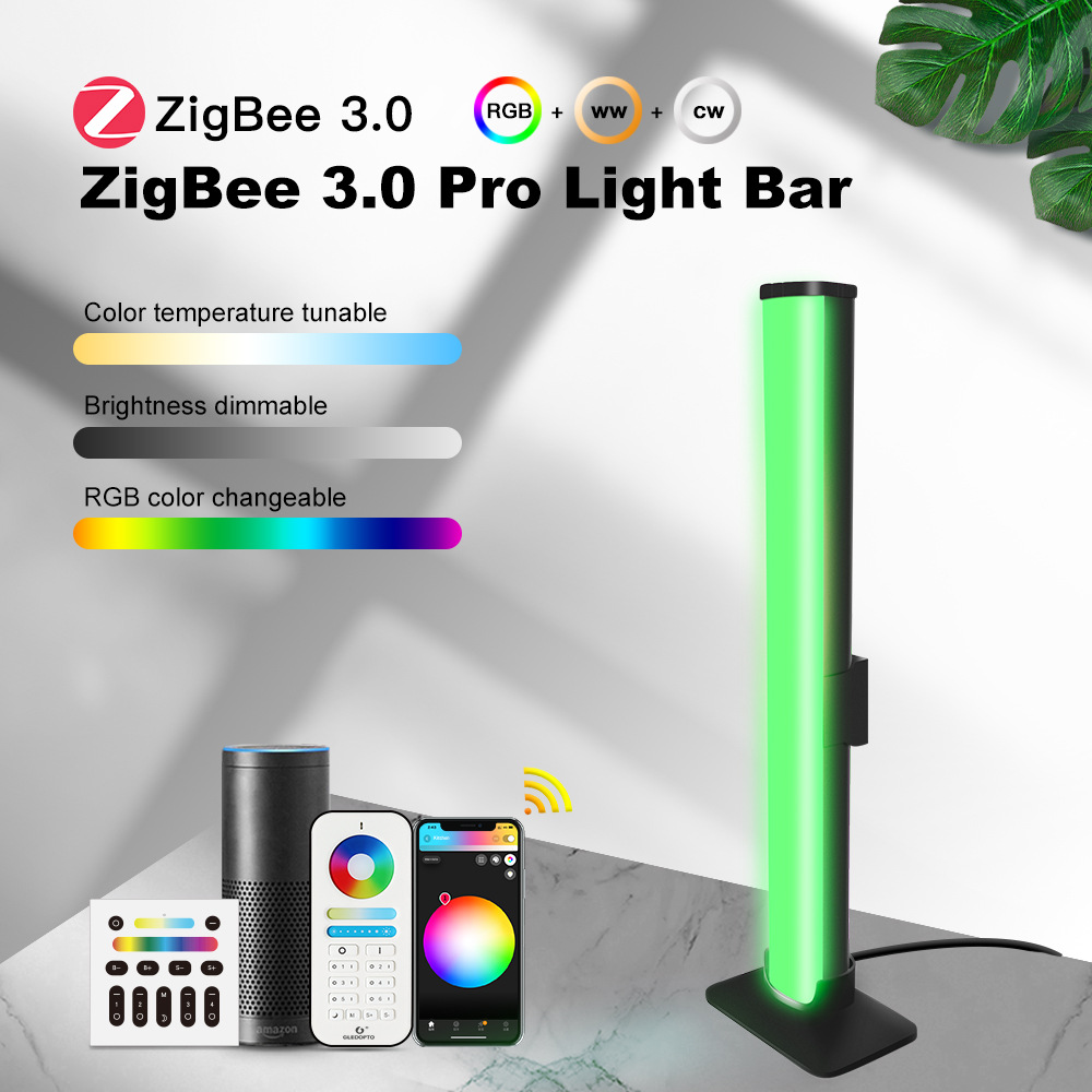 ZigBee3.0床头氛围灯 RGBCCT 卧室小夜灯 台灯 电竞氛围灯 立柱灯