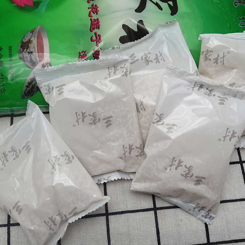 三家村藕粉杭州西湖特产桂花莲子莲藕粉纯速溶手工冲泡早餐小袋装