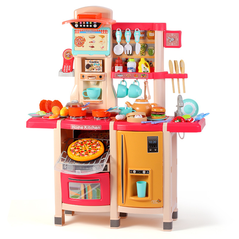 儿童厨房玩具过家家仿真厨具大号男孩女可做饭煮饭套装双面可出水