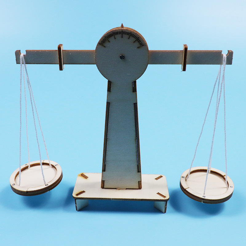 实验材料自制天平称秤 儿童科普玩具diy手工科技小制作小发明