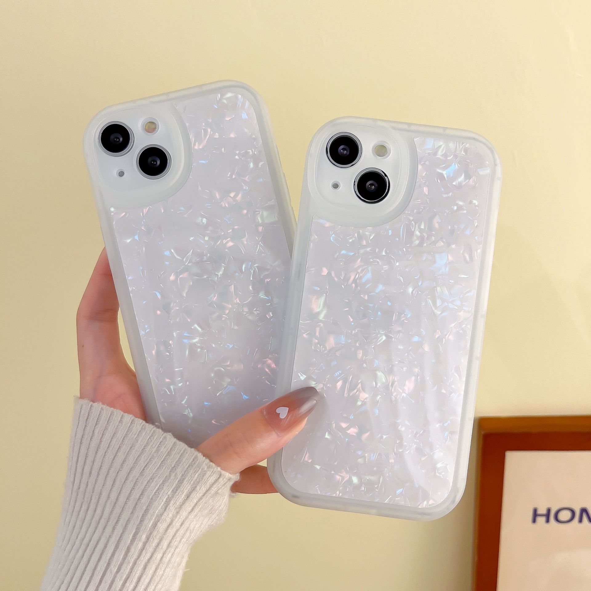 适用vivo s15pro手机壳x80贝壳纹iqooneo6透明全包硅胶y33s保护套