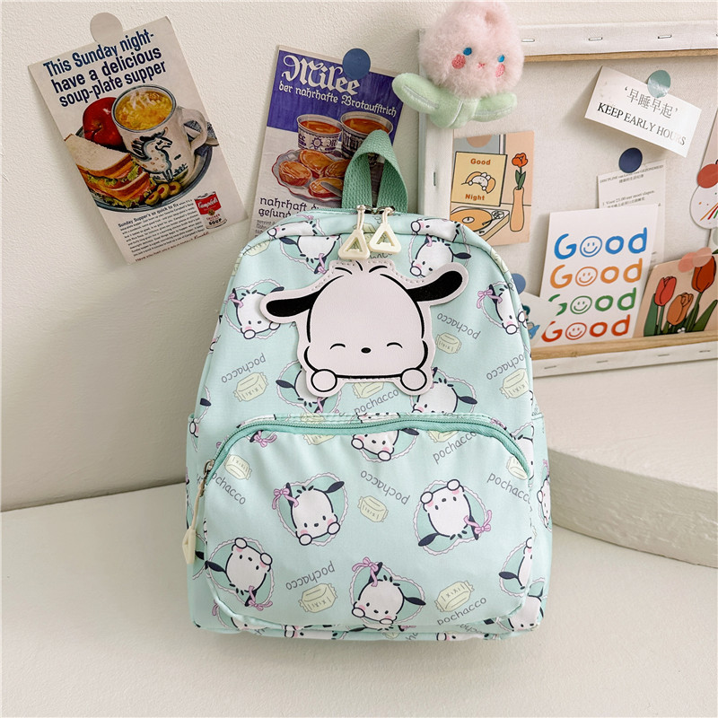 Cross-Border Sanrio Children's Schoolbag Cartoon Printed Girls' Burden Reduction 3-5 Years Old Kindergarten Schoolbag Primary School Student Backpack