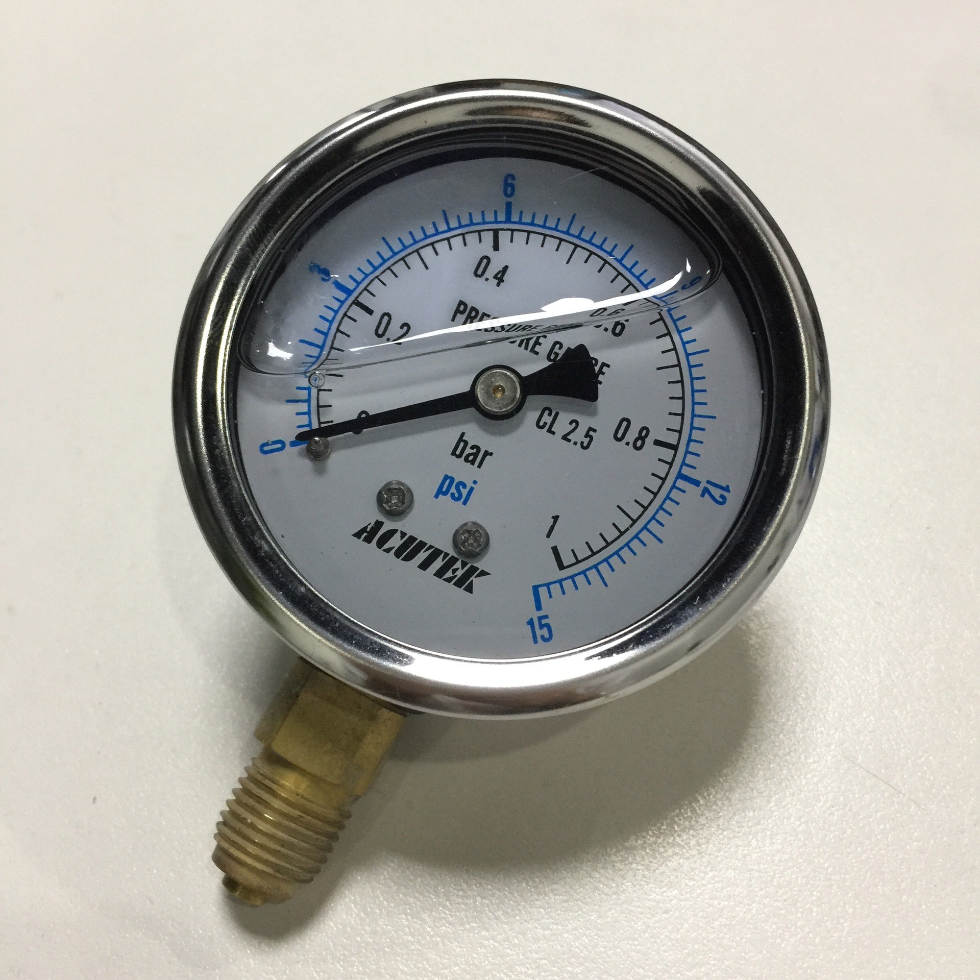 国产耐震压力表60表径1barg14径向半钢精度25出口标准