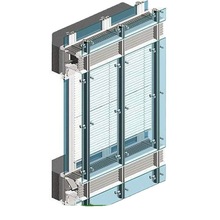 佛山厂家直销 单元式玻璃幕墙 隐框玻璃幕墙 幕墙工程安装 定制