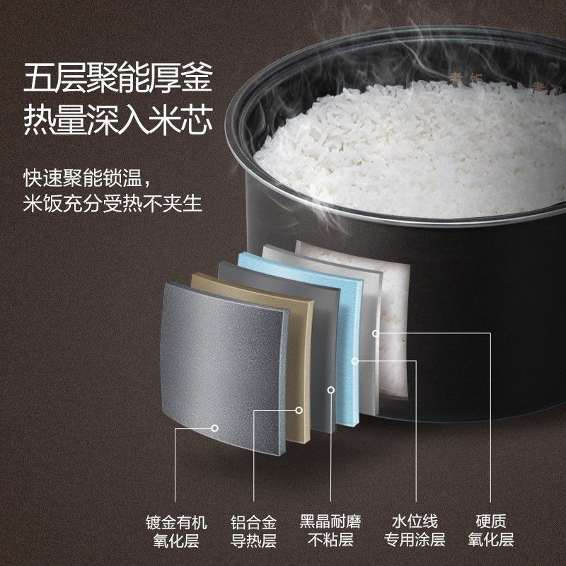 Bear Rice Cooker Household DFB-P20H1 Mini Small 2L Multi-Function Rice Cooker Rice Cookers Gift Wholesale