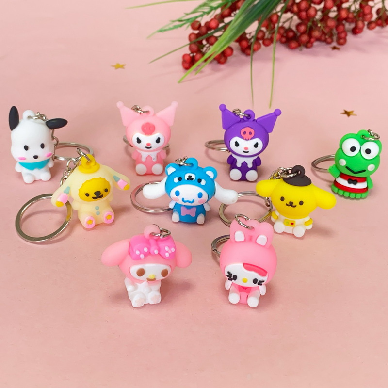 5264# Mini Sanrio Series Cartoon Doll Keychain Cute Clow M Melody Cinnamoroll Babycinnamoroll Pendant