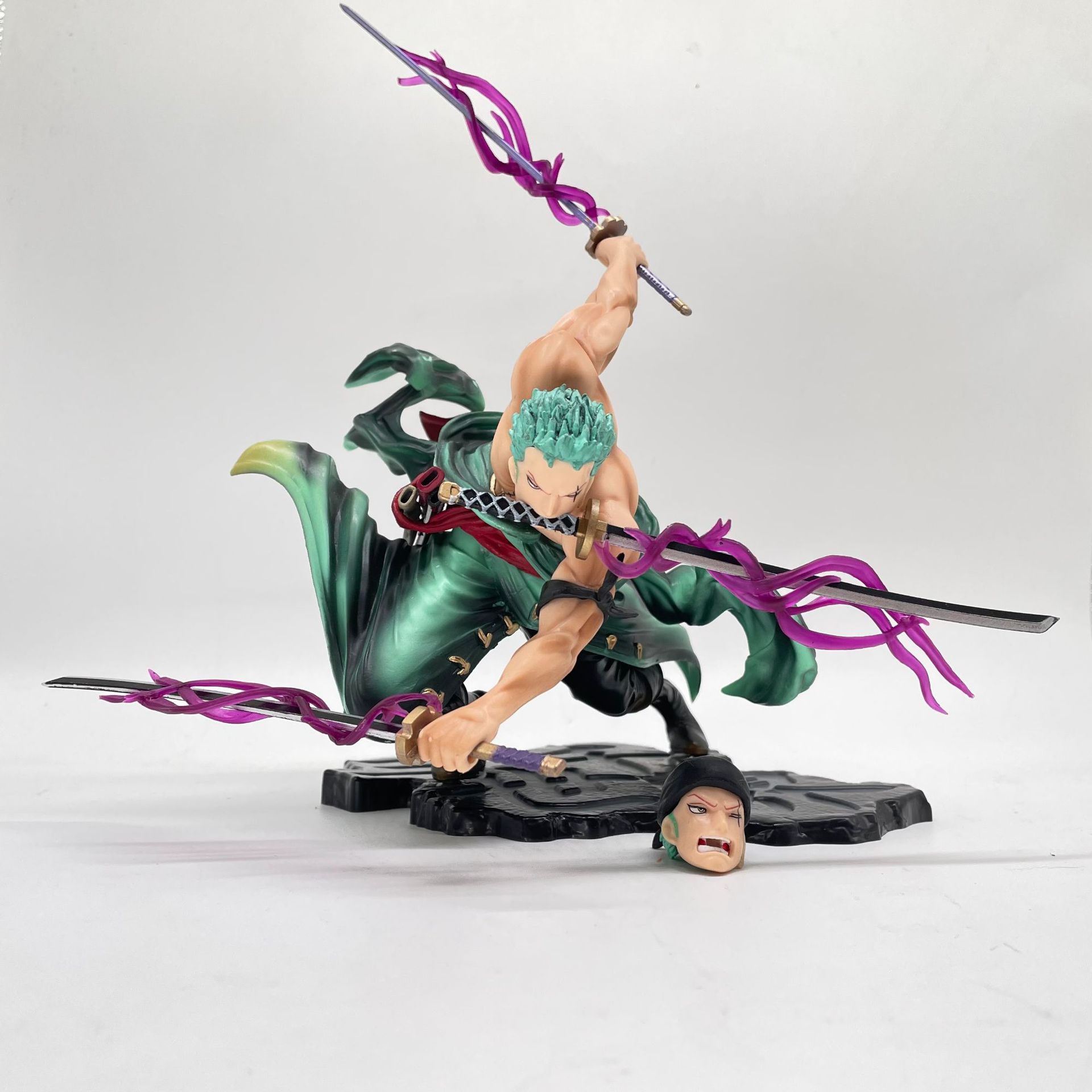 海贼王手办 罗罗诺亚索隆三千世界特效版双头版索隆动漫模型摆件