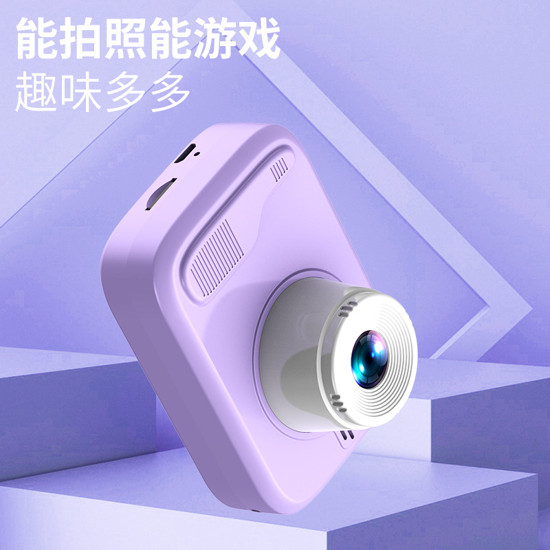 2024 New Cross-Border Children's Camera Student Hd Digital Camera Mini Photo Camera Game Gift Camera