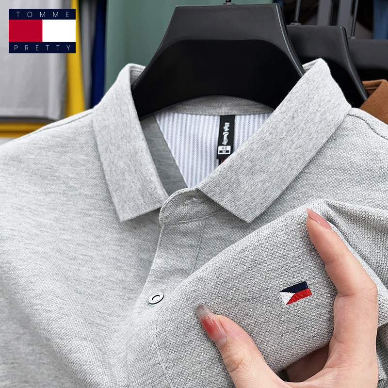 保罗polo衫男士夏季短袖t恤纯棉翻领男式半袖商务高端休闲上衣服