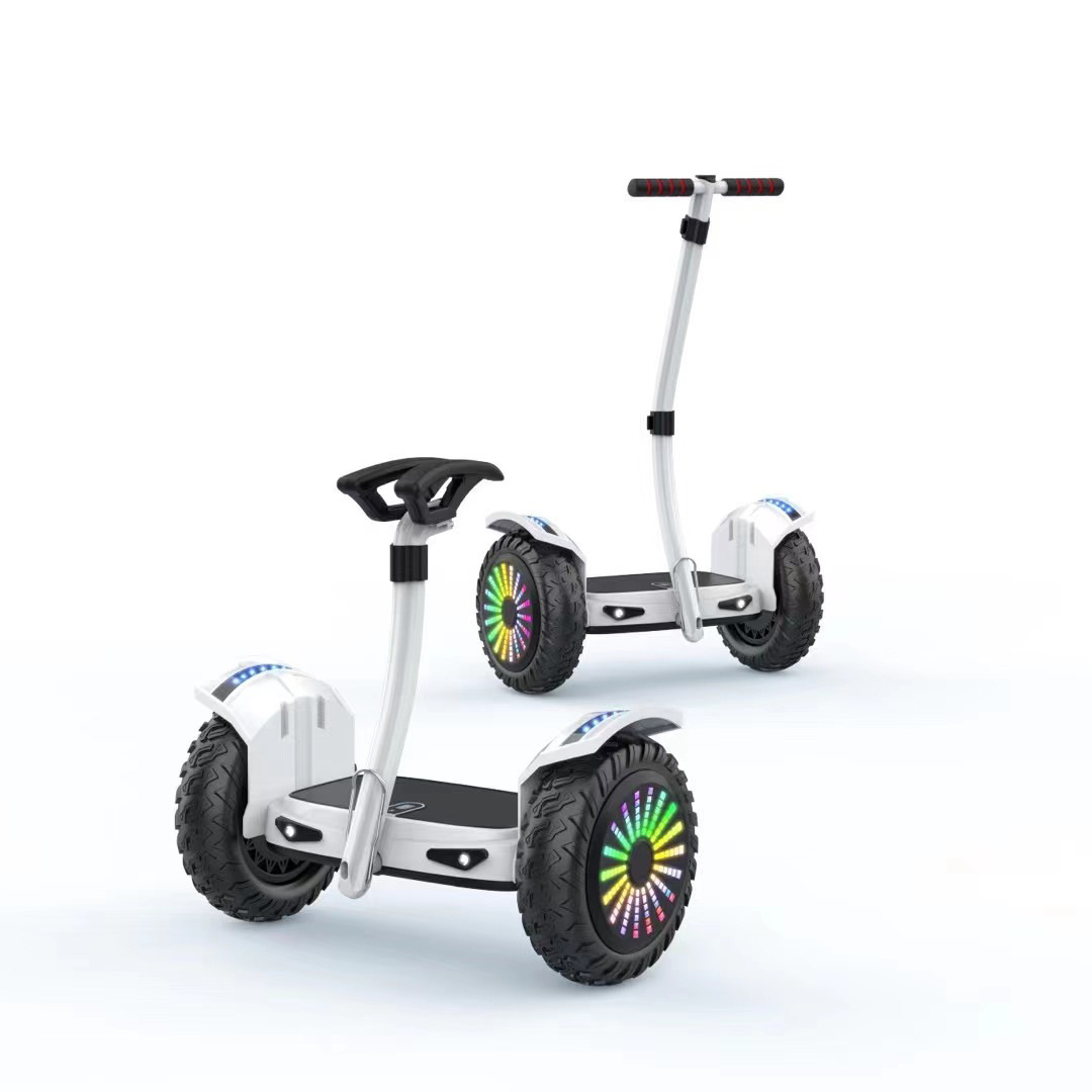 批发智能电动平衡车两轮带扶手越野智能代步车儿童扭扭车一件代发