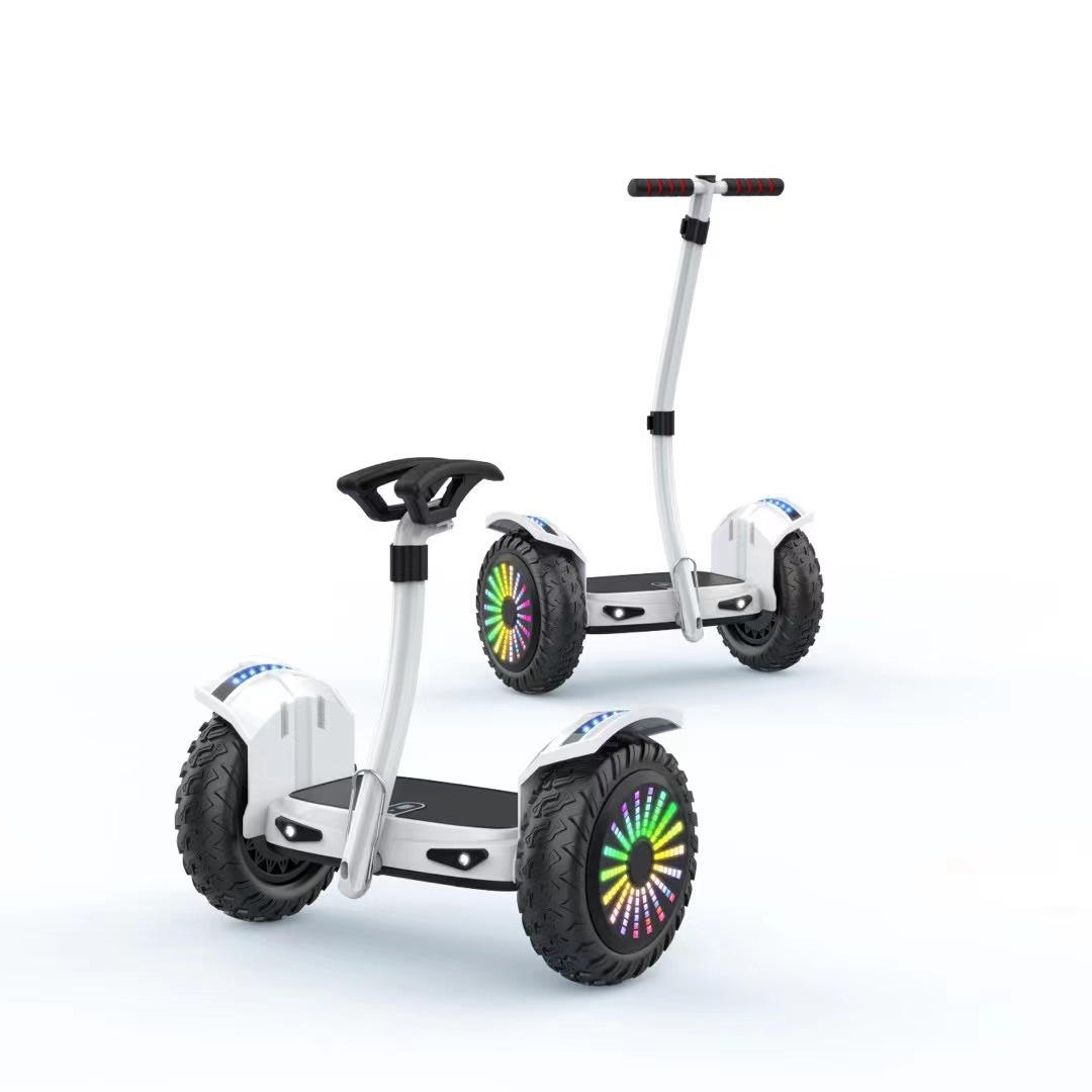 批发智能电动平衡车两轮带扶手越野智能代步车儿童扭扭车一件代发