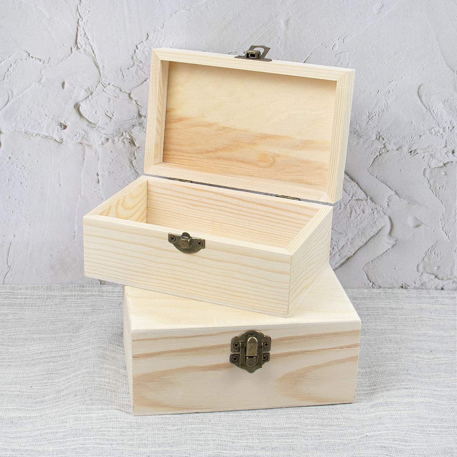 批发木盒首饰盒木胎盒 礼品收纳盒包装盒原木色(一件起做)