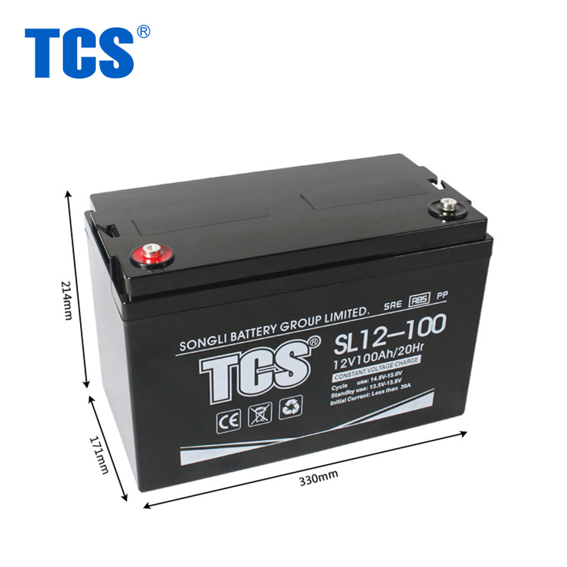 Tcs SL12-100 12V 100ah Agm Partition Paper Energy Storage Valve-Regulated Lead-Acid Battery