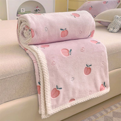 双面加厚保暖床单塔芙绒毛毯四季用珊瑚绒盖毯学生办公室午睡盖毯