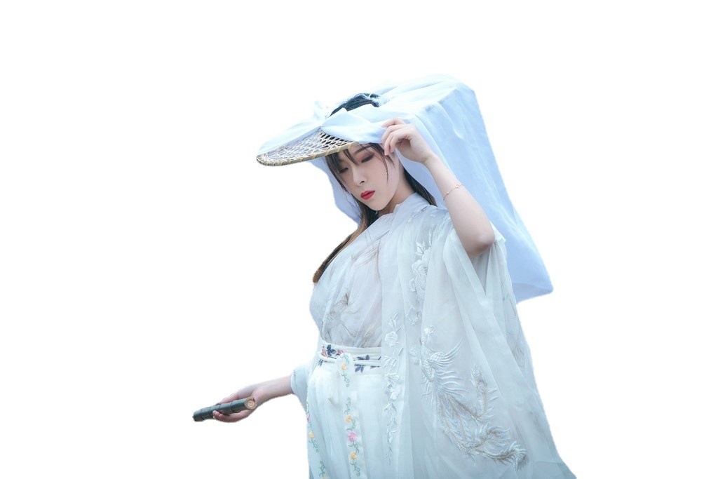 古装道具汉服幕篱帷帽侠客斗笠帽古风女 薄纱 谢怜cos服斗笠面纱