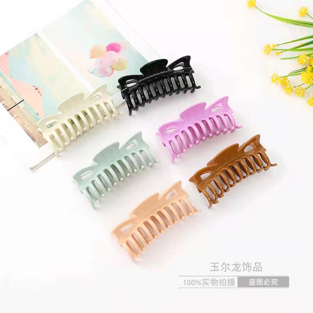 2021 Spring and Summer New Korean Style Large 11cm Grip Color Adult Bathing Ponytail Hair Clip Manufacturer