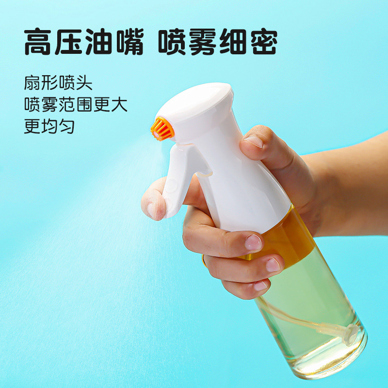 Household Oil Dispenser Glass Fuel Injector Kitchen Oil Spray Apparatus High Pressure Spray Oiler Olive Oil Spray Bottle