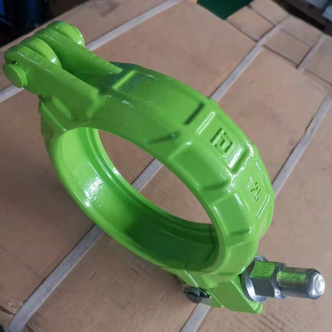 砼泵管卡 管道连接卡箍抱箍dn125湿喷机管卡3寸镀锌快速管卡85bar