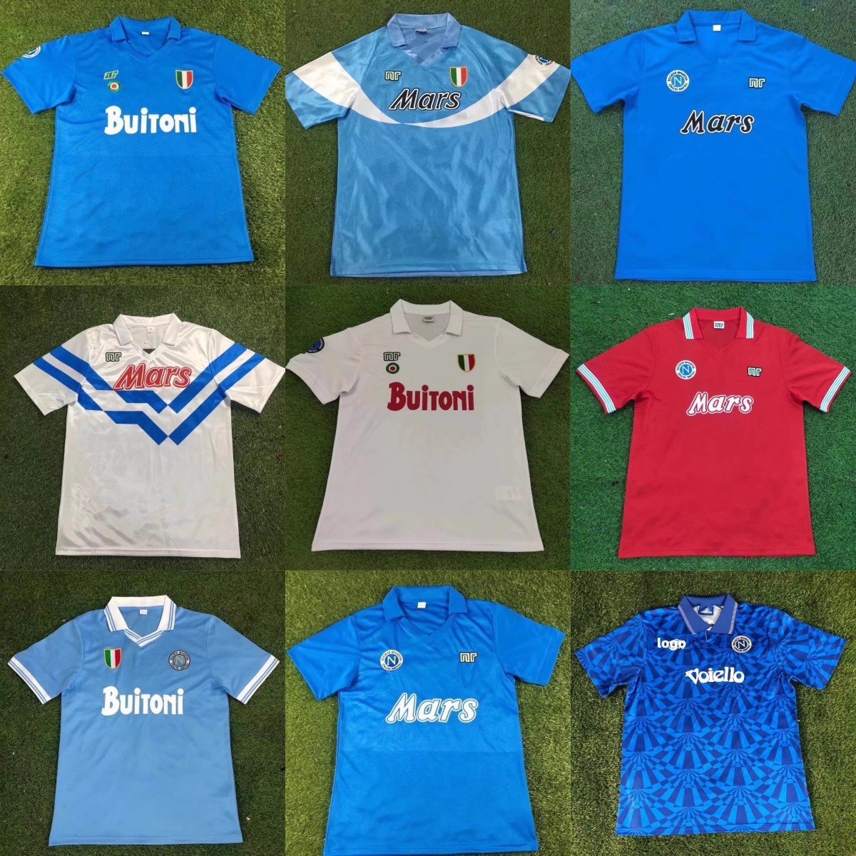 88-89那不勒斯球衣纪念版10号马拉多纳足球服90-91经典napoli复古