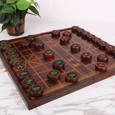 中国象棋血檀折叠棋盘红木象棋套装礼品厂家直供