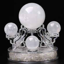 厂家直销天然白水晶球摆件白色七星阵白水晶球摆件原石打磨家居